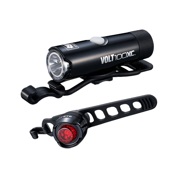 Cateye Volt 100xc Och Orb Rechargeable Lampset