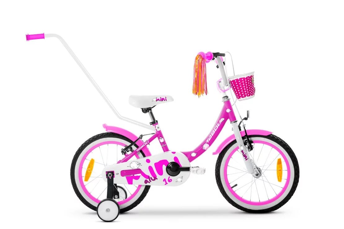 Tabou Mini Alu 16" Rosa/Vit