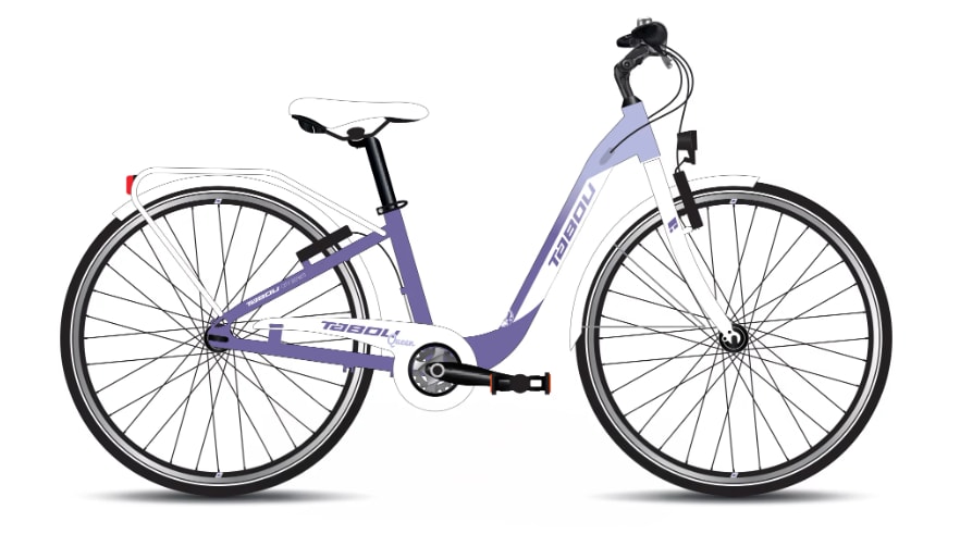 Tabou Queen Plus 24" Lila/Vit Nyhet